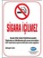 Sigara Içilmez 19X25 cm Uyarı Ikaz Levhası 1