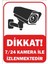 Trafik ve Uyarı Levhası (7/24 Kamera ile Izlenmektedir) A4 (21 cm x 29.7 Cm) Pvc 1