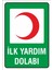 Iş Güvenliği Uyarı Levhası 17X24 Cm. (Ilk Yardım Dolabı) (D-1724-002) 1