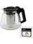 Renkli Cam Demlik 900ML, Şık ve Dayanıklı Çay Demleme Kabı 1