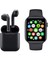 Şık Çok Renkli Akıllı Saat ve Kablosuz Kulaklık Seti, Siyah Renkli, Modern ve Kullanışlı 1