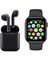 Şık Çok Renkli Akıllı Saat ve Kablosuz Kulaklık Seti, Siyah Renkli, Modern ve Kullanışlı 2