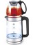 Cam Çay Makinesi Kettle 1500W Ledli 1.8l Su Isıtıcı Beyaz 5