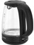Şeffaf Cam Kettle 1.7 Litre Gizli Rezistans Siyah Renk 1