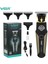 Siyah Profesyonel Çok Fonksiyonlu Erkek Bakım Seti Saç Sakal Vücut Tıraş Makinesi 1