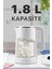 Beyaz 1.8l Paslanmaz Çelik El Yakmaz Su Isıtıcı Kettle 5