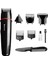 Siyah 7'li Erkek Bakım Seti Hızlı Şarjlı Saç Sakal Tıraş ve Kulak Burun Aleti 5