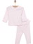 Yenidoğan Çizgili Unisex Sweatshirt-Patiksiz Alt 2li Takım Kız Bebek 1
