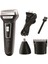 3'ü Bir Arada Şarjlı Saç Sakal Burun Kıl Temizleme Cihazı Siyah 1