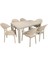 Elit Rattan 90 x 150 cm Eylül Koltuk Masa Takımı Çöl Beji 1