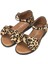 Margo Animal Print Kız Çocuk Hakiki Deri Sandalet, Ayarlanabilir Bilek Kayışı ve Minimalist Fiyonk 2