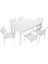 Wood 90x150 Cafe Koltuk Masa Takımı Beyaz 1