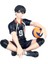Voleybol Junior El Kuklası Basınçlı Kacık Yüz Palmiye Bebek Model Araba Şasi Süsleri (Yurt Dışından) 1