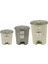 Plastik 3'Lü Pedallı Çöp Kovası Set (11-18-30 lt) 1