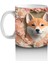 Çiçekler Arasında Neşeli Shiba Inu – Baskılı Kahve Kupası 2