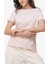 Kadın Rhinestones Ss T-Shirt - Pembe 2
