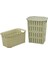 Bambu Kirli Çamaşır Sepeti Çamaşır Sepeti 2'li Set 1
