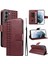 Galaxy S21 Plus Için Kılıf Darbeye Dayanıklı Koruma Şık Tasarım Deri Telefon Kılıfı Kart Yuvaları ve Bilek Kayışı ile (Yurt Dışından) 1
