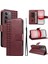 C75 4G/14X 5g Için Kılıf Darbeye Dayanıklı Koruma Şık Tasarım Deri Telefon Kılıfı Kart Yuvaları ve Bilek Kayışı ile (Yurt Dışından) 1