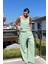 Askılı Müslin Mint Pijama Takımı 2