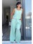 Askılı Müslin Mint Pijama Takımı 3
