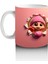 Pembe Kostümlü Kız Maskot ve Ponponlu Bere – Baskılı Kahve Kupası 2
