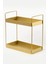 Şık Siyah ve Gold Metal Organizer, 2 Katlı, 15,5 x 31 x 31 cm 1
