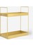 Şık Siyah ve Gold Metal Organizer, 2 Katlı, 15,5 x 31 x 31 cm 3