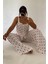 Müslin Kalp Desenli Beyaz Pijama Takımı 1