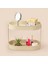 İki Katlı Oval Organizer, Krem, 32,5 x 19 Cm, Şık ve Fonksiyonel Tasarım 2