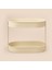 İki Katlı Oval Organizer, Krem, 32,5 x 19 Cm, Şık ve Fonksiyonel Tasarım 3