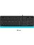 FK10 USB Kablolu Multimedia Klavye Mavi 4