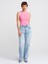71782 Kar Yıkama Denim Mom Pantolon-Mavi 1