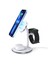 Iphone 12/13/14/15/16 Serisi ile Uyumlu 3'ü 1 Arada Manyetik Kablosuz Şarj Standı (T585-F) 2