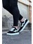 J160 Bağcıklı Ortopedik Taban Süet Erkek Sneaker Günlük Ayakkabı Bt Siyah/beyaz 2