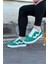 J160 Bağcıklı Ortopedik Taban Süet Erkek Sneaker Günlük Ayakkabı Bt Yeşil/beyaz 3