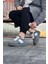 J011 Bağcıklı Ortopedik Taban Süet Erkek Sneaker Günlük Ayakkabı Gt Gri/beyaz 2