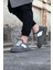 J011 Bağcıklı Ortopedik Taban Süet Erkek Sneaker Günlük Ayakkabı Gt Gri/beyaz 3
