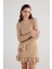 Rebeca Triko Elbise Bej 2