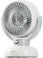 EFN12 Krem 1200mAh 3 Hız Kademe Led Işıklı Retro Masaüstü Usb Fan 3