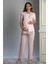 Pudra Özel Tasarım Hamile ve Lohusa Pijama Takım 3'lü Set - M 2