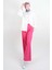 Tesettür Pantolon Double Mira Cepli Palazzo Pantolon Pembe 2