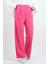 Tesettür Pantolon Double Mira Cepli Palazzo Pantolon Pembe 3