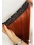 Bakır Düz Çıtçıtlı Saç Postiş Takma Saç 60 cm 120GR Isıya Dayanıklı Yarımay 4