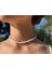 Beyaz Boncuk Choker Kolye 1