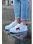 J040 Bağcıklı Ortopedik Taban Erkek Sneaker Günlük Ayakkabı Bt Beyaz/kırmızı 3