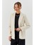 Keten Blazer Ceket Natural 2