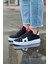J040 Bağcıklı Ortopedik Taban Erkek Sneaker Günlük Ayakkabı Bt Siyah/beyaz 3