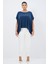 Modal Bisiklet Yaka Tişört Lacivert 175L9021001 4