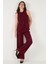 Wide Leg Orta Yüksek Bel Bol Paça Kumaş Pantolon Bayan Pantolon 6522974 3